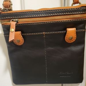 Vera Pelle leather crossbody bag